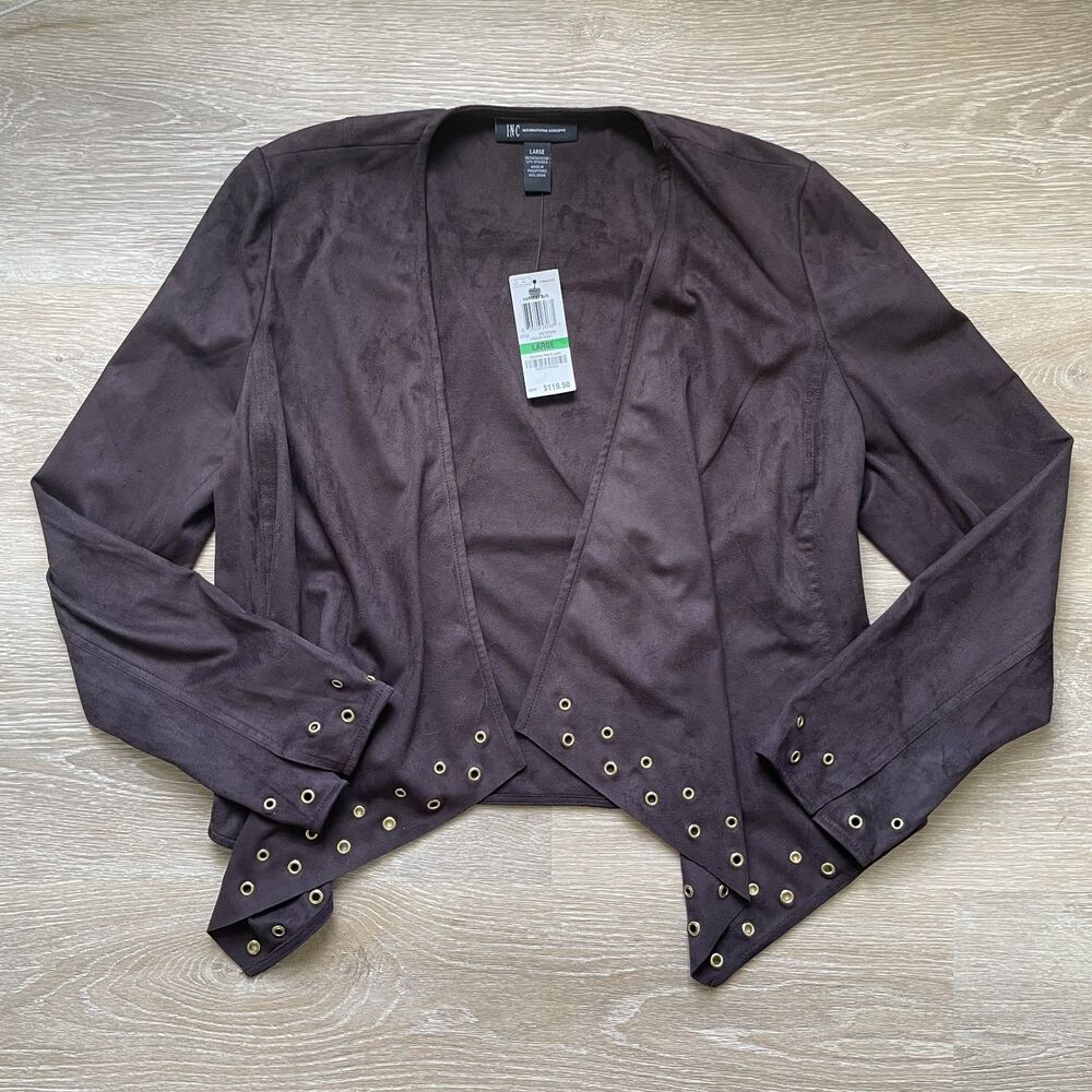 INC International Concepts Brown Suede Jacket (NWT)